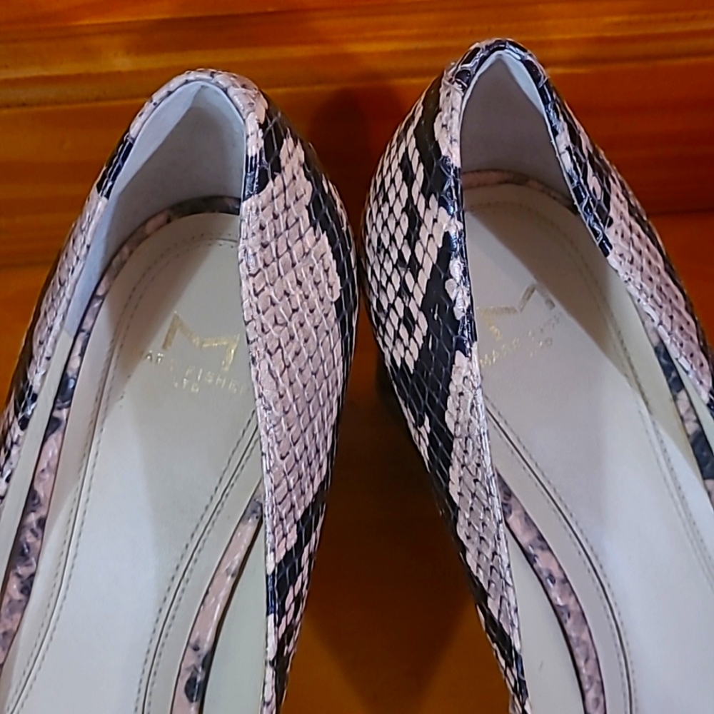 Marc Fisher Ltd Python Print Block Heels - image 3